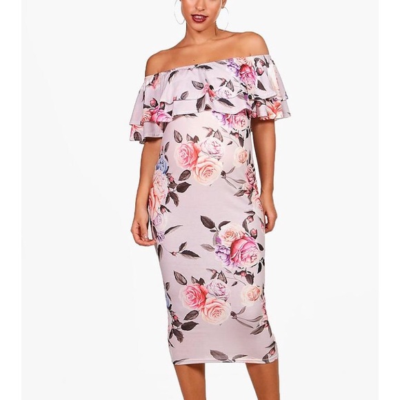 maternity floral dress - Picture 2 of 3